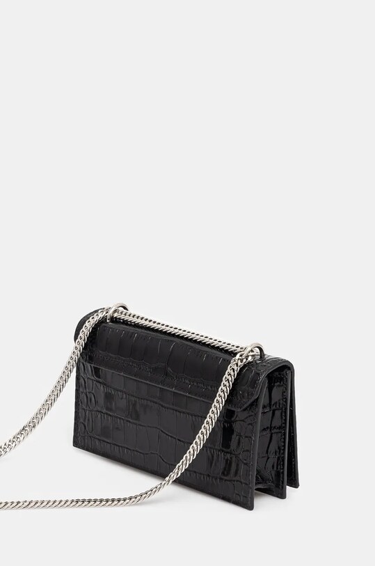 Accesorii Philipp Plein poseta de piele AADA.WBA2056.PLE010N negru