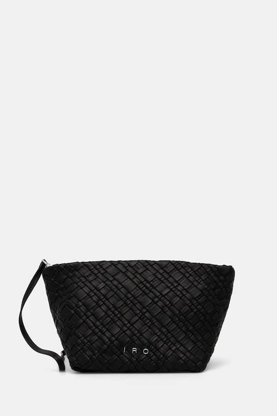 IRO borsa a mano in pelle pelle fiore nero WM119NEOBELWO