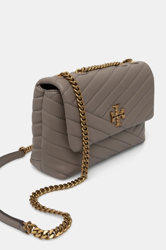 Tory Burch borsa a mano in pelle Kira Chevron 90452.082 marrone AW24