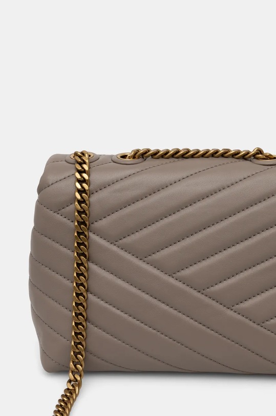 Akcesoria Tory Burch torebka skórzana Kira Chevron 90452.082 brązowy