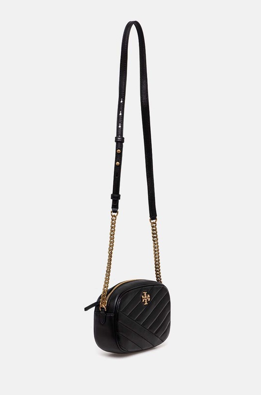Tory Burch torebka skórzana Kira Chevron 152353.001 czarny AW24
