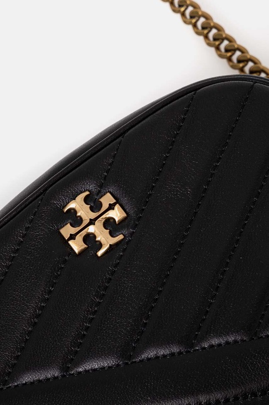 Akcesoria Tory Burch torebka skórzana Kira Chevron 152353.001 czarny
