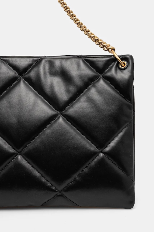 Doplňky Kožená kabelka Tory Burch Kira Diamond 155235.001 černá