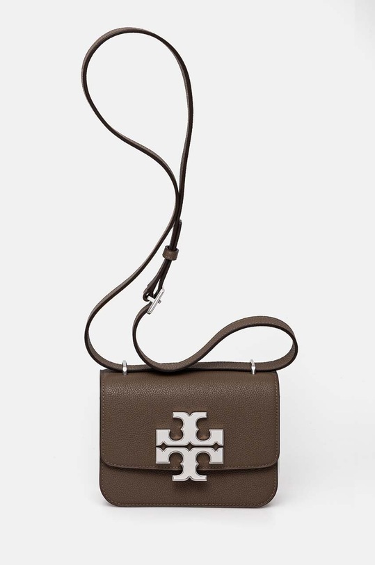 Tory Burch poseta de piele Eleanor Pebbled nu incape in A4 maro 155671.250