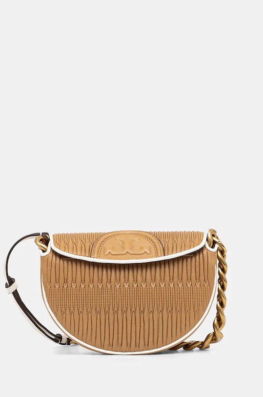 Аксессуары Кожаная сумочка Tory Burch Fleming 158474.200 коричневый