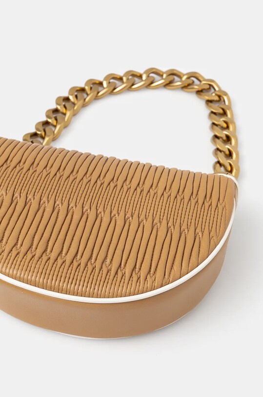 Кожаная сумочка Tory Burch Fleming 158474.200 коричневый