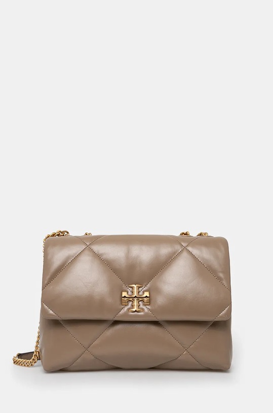 Tory Burch torebka skórzana Kira Diamond skóra licowa brązowy 154704.250
