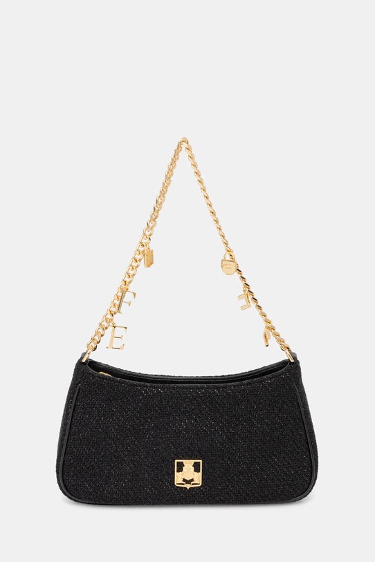 Elisabetta Franchi torebka tekstylny czarny BS46A47E2