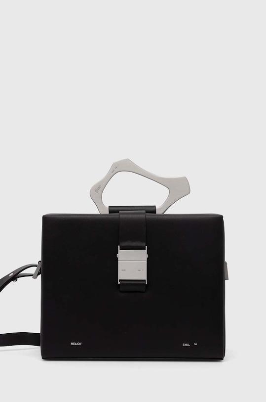 Heliot Emil torebka skórzana skóra licowa czarny HE.15.42.L03.BLK01