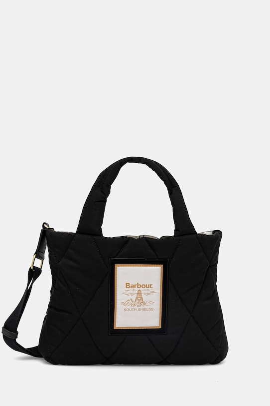Kabelka Barbour nášivka čierna LBA0435