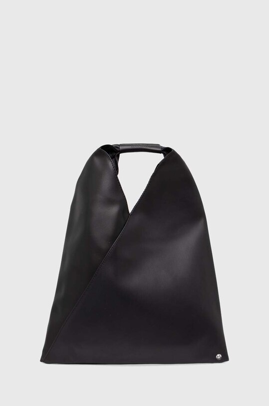 MM6 Maison Margiela torebka skórzana skóra licowa czarny S54WD0043.P4313