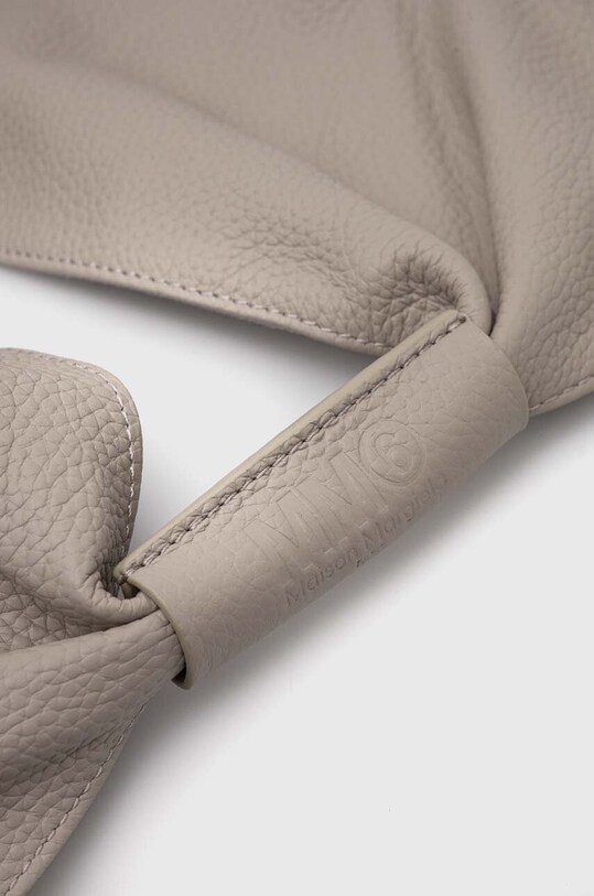 MM6 Maison Margiela torebka skórzana szary S54WD0039.P4344