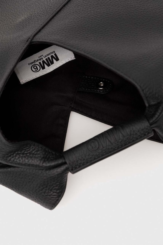 Kožená kabelka MM6 Maison Margiela SB6WD0013.P4344 čierna