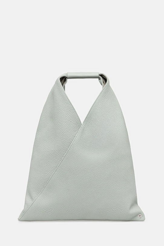 Kožená kabelka MM6 Maison Margiela přírodní kůže zelená S54WD0043.P4344