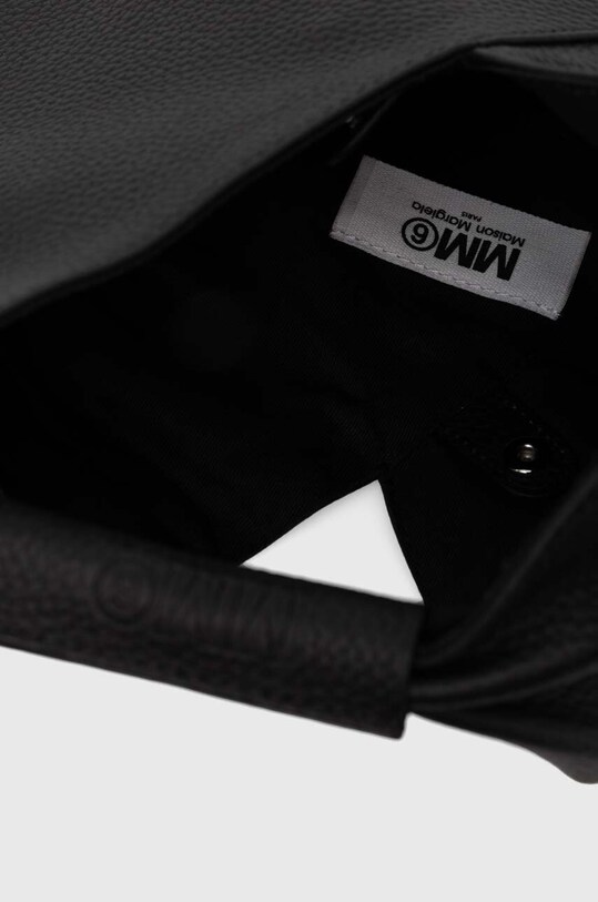 Kožená kabelka MM6 Maison Margiela S54WD0043.P4344 černá