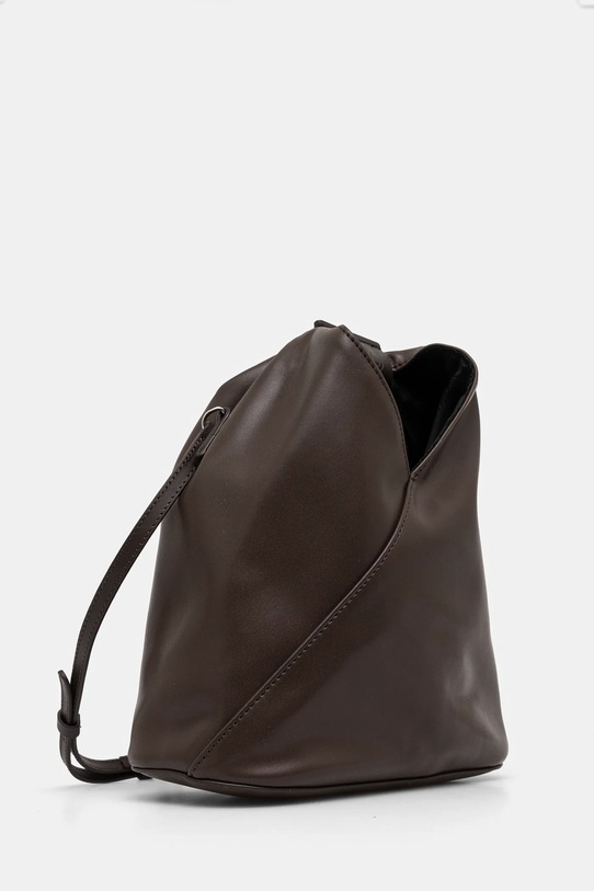 Kožna torba MM6 Maison Margiela SB6WD0026.P4313 smeđa AA00