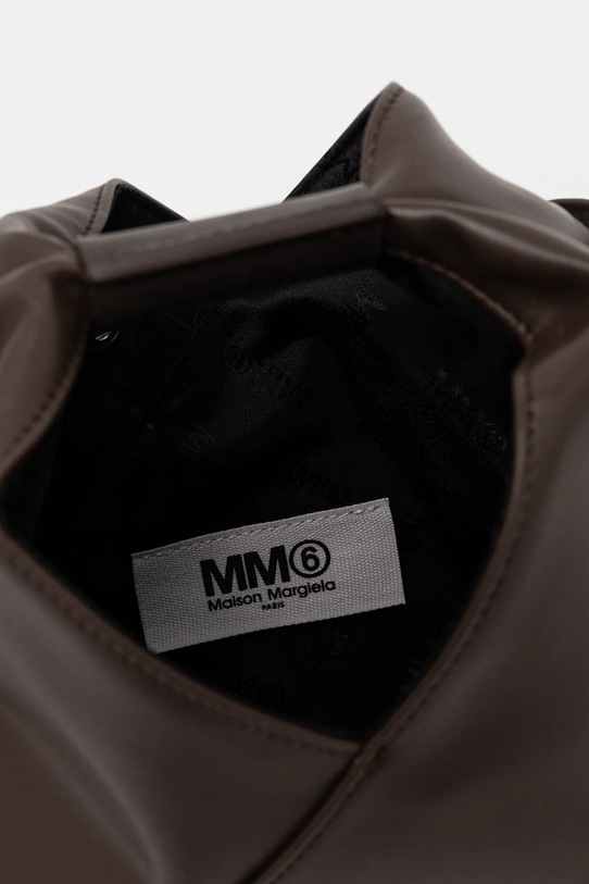 Kožna torba MM6 Maison Margiela SB6WD0026.P4313 smeđa