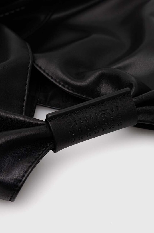 Δερμάτινη τσάντα MM6 Maison Margiela μαύρο SB6WD0026.P4313
