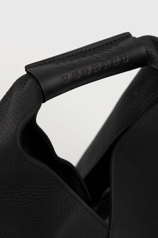 MM6 Maison Margiela torebka skórzana czarny S54WD0043.P5691