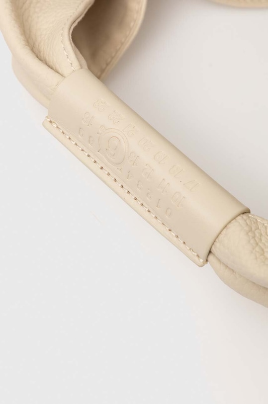 Kožená kabelka MM6 Maison Margiela béžová S54WD0039.P5691