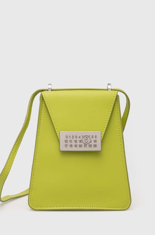 MM6 Maison Margiela bőr táska nappa bőr zöld SB5WG0018.P6189