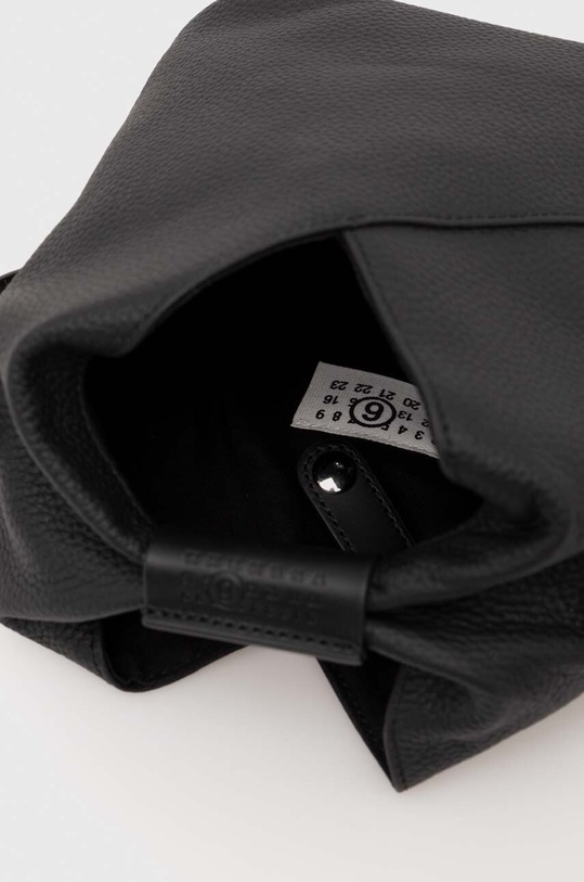 MM6 Maison Margiela poseta de piele SB6WD0026.P5691 negru