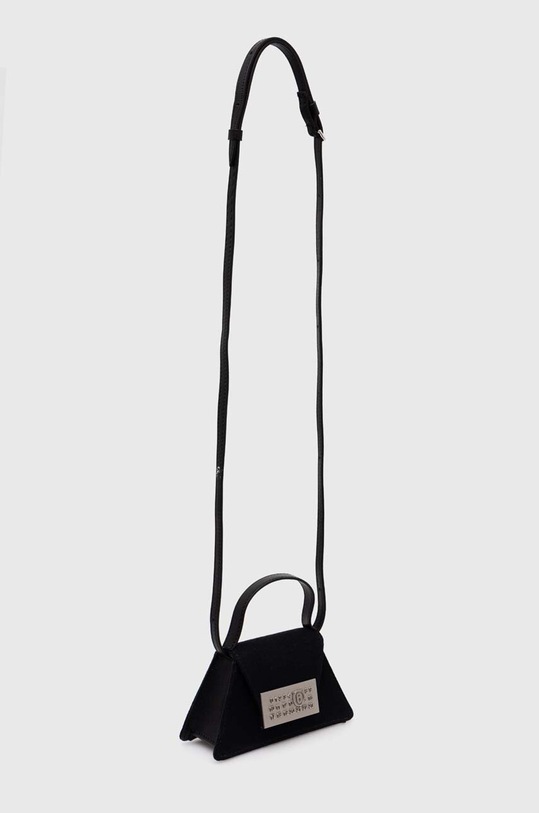 Шкіряна сумочка MM6 Maison Margiela SB5ZI0006.P6642 чорний AW24