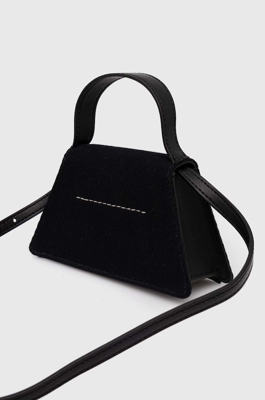 MM6 Maison Margiela borsa a mano in pelle nero SB5ZI0006.P6642