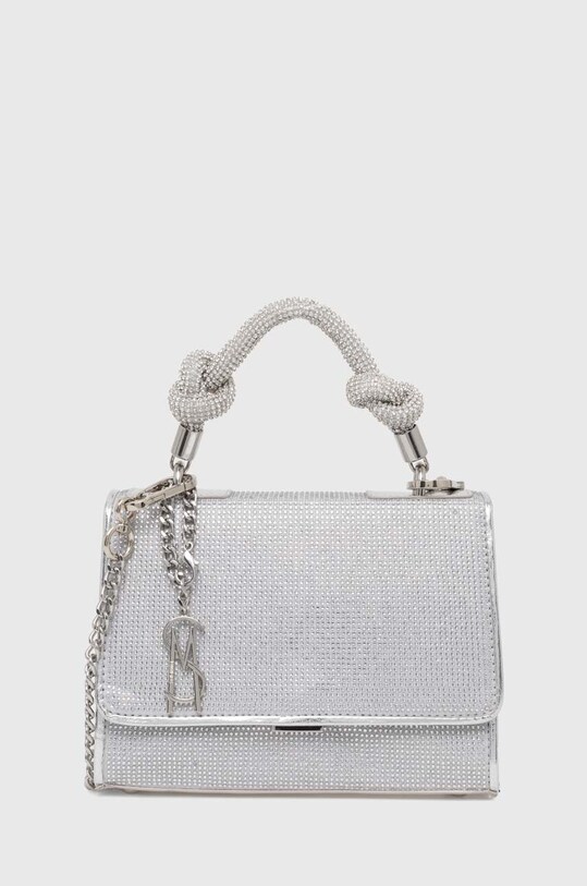 Kabelka Steve Madden Bknotted nášivka strieborná SM13001211