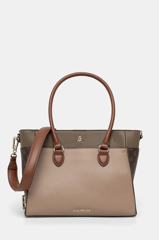 Torba Steve Madden Bmarios imitacija zrnate kože bež SM13001514
