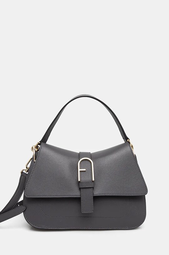 Furla torebka skórzana skóra licowa szary WB00996.BX2045.2269S