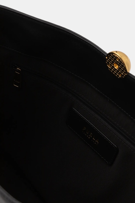 Kožená kabelka Furla WB01365.BX3168.O6000 čierna