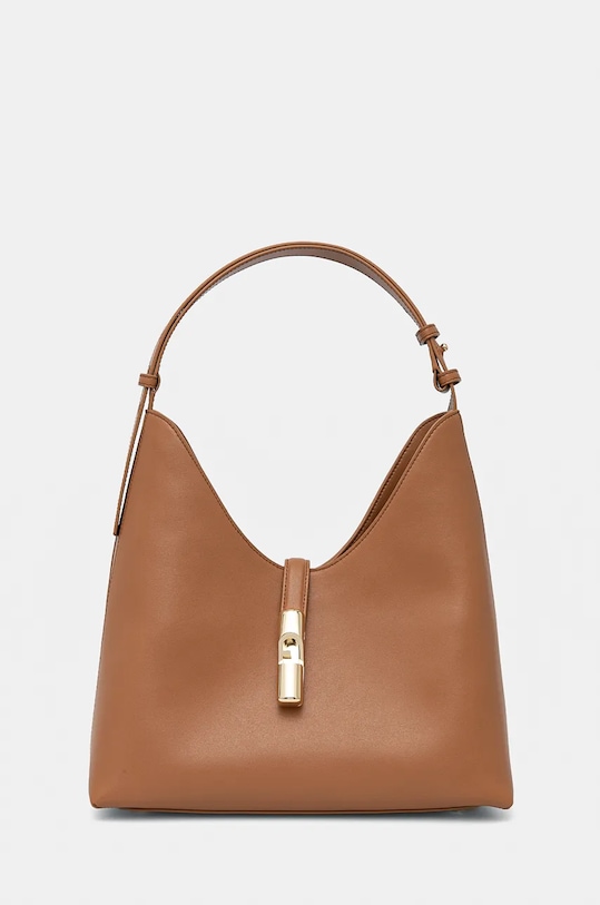 Furla torebka skórzana skóra licowa beżowy WB01499.BX3104.RY000