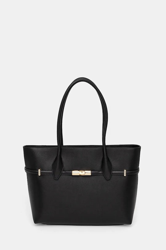 Furla borsa a mano in pelle pelle fiore nero WB01497.BX3104.O6000