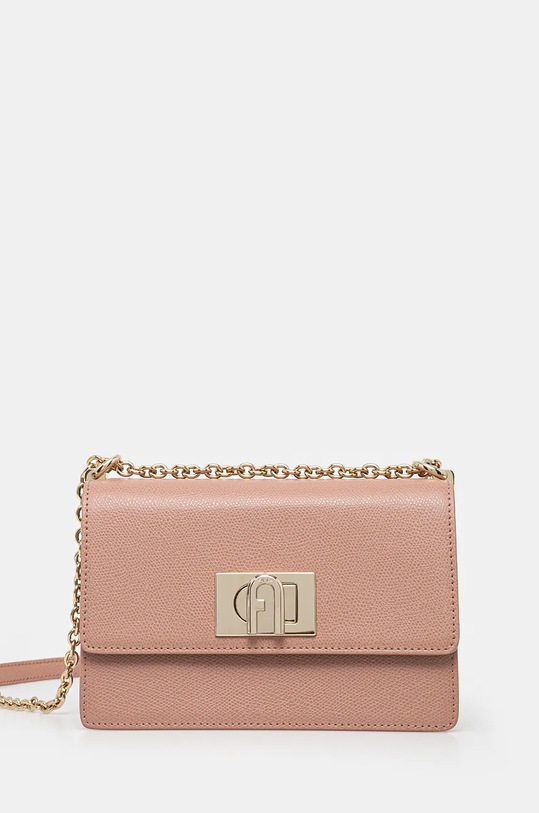 Шкіряна сумочка Furla лицьова шкіра бежевий BAFKACO.ARE000.3378S