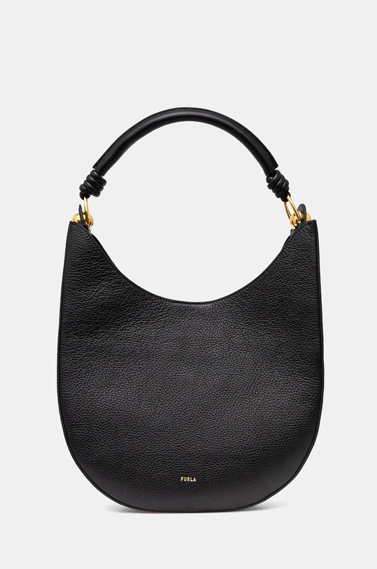 Kožená kabelka Furla přírodní kůže černá WB01358.BX0176.O6000