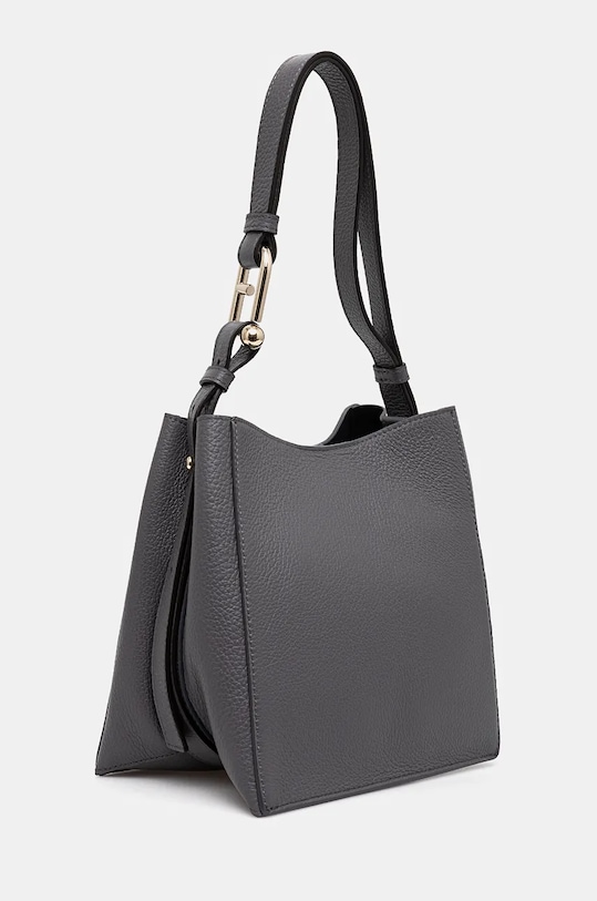 Kožená kabelka Furla WB01373.HSF000.2269S sivá AW24
