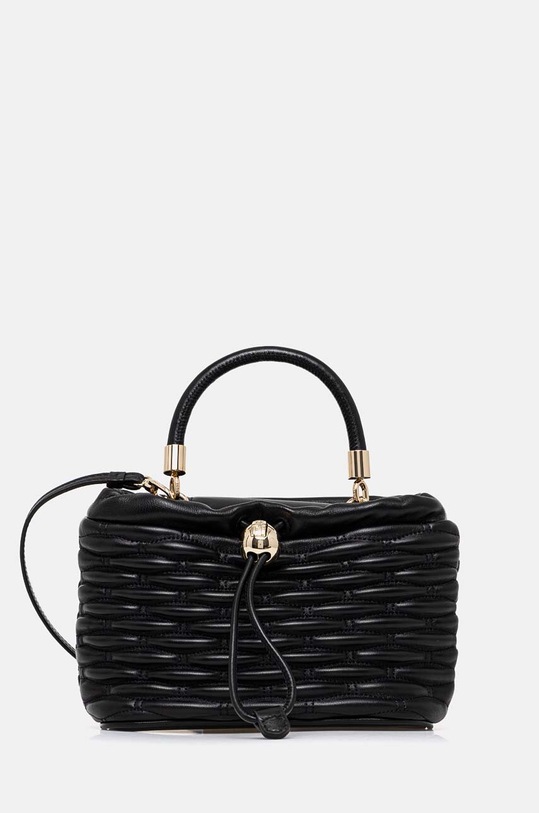 Δερμάτινη τσάντα Furla λείο δέρμα μαύρο WE00716.BX3221.O6000