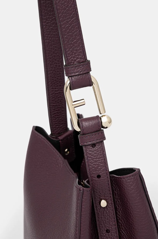 Кожена чанта Furla виолетов WB01373.HSF000.2516S