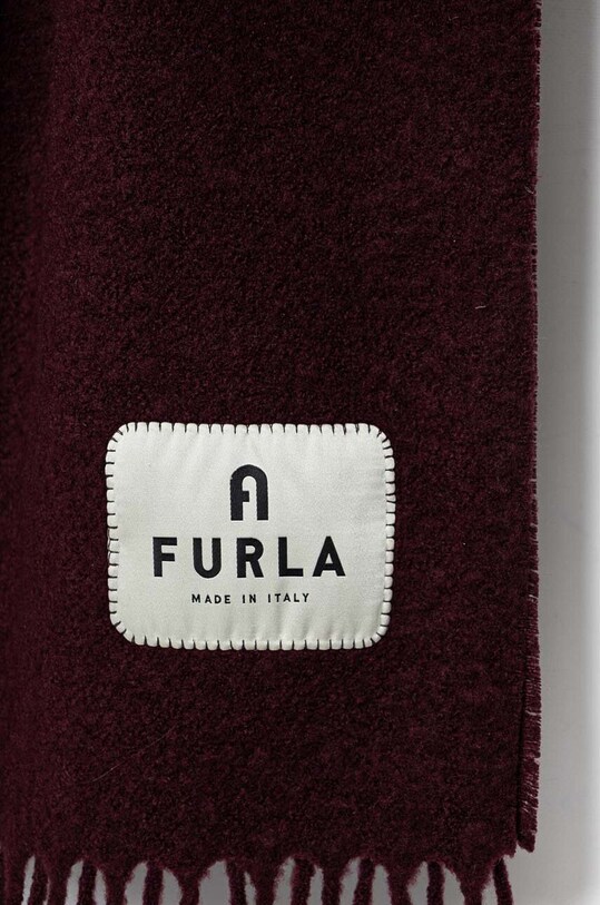 Шерстяной шарф Furla WT00028.LH0000.2516S бордо AW24