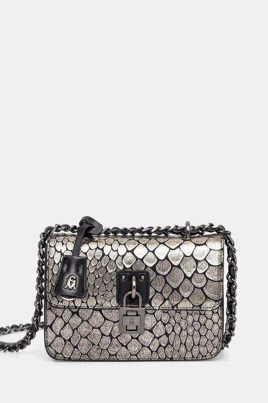 Kabelka Steve Madden Bscale nášivka stříbrná SM13001578