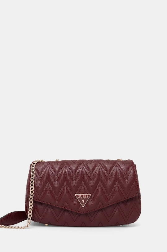 Kabelka Guess ADELARD jednofarebný burgundské HWGG95.02210