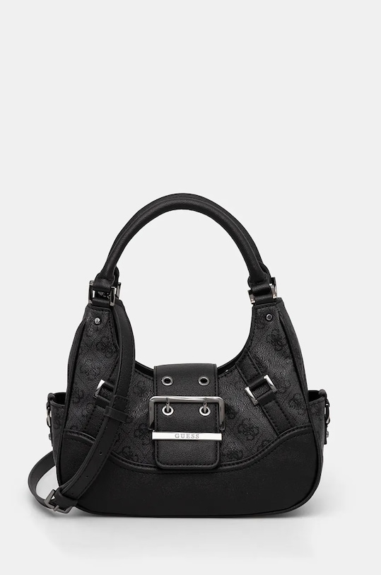 Τσάντα Guess απομίμηση λείου δέρματος μαύρο HWSM93.34050