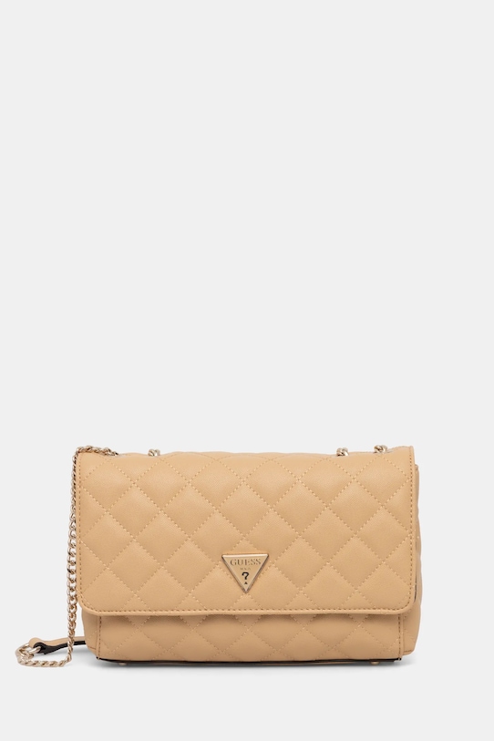 Сумочка Guess не вміщує А4 бежевий HWEQG9.50921