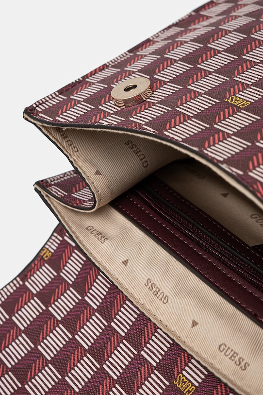 Guess torebka HWJT93.44200 bordowy