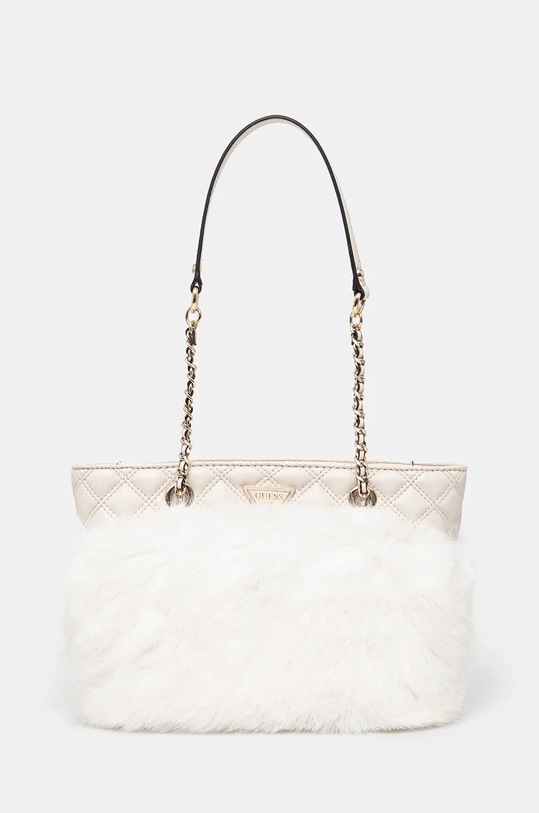Kabelka Guess LISE textilní béžová HWQF93.52220