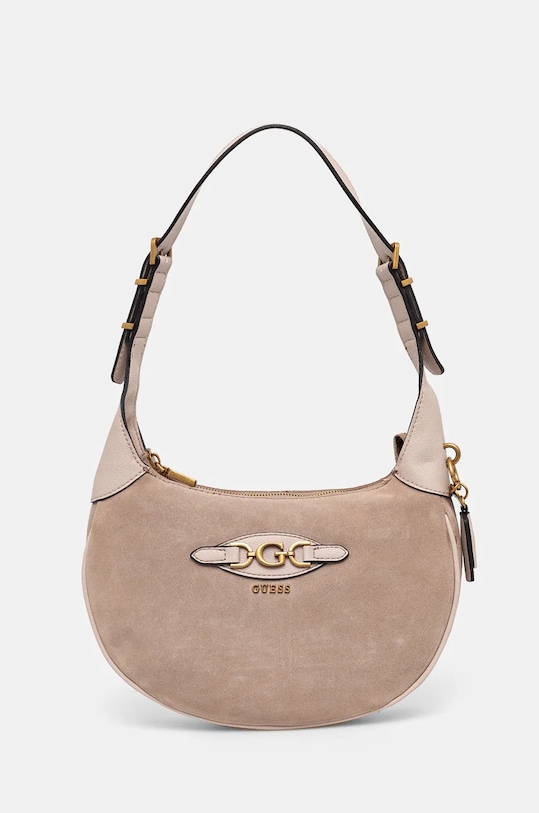 Τσάντα σουέτ Guess MALVA δέρμα σαμουά ροζ HWSB94.94030