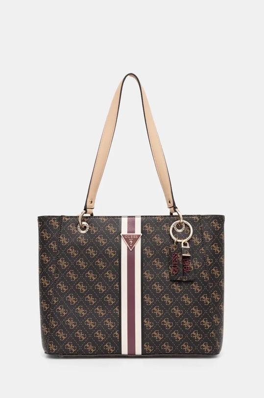 Τσάντα Guess NOELLE απομίμηση λείου δέρματος καφέ HWQS78.79250