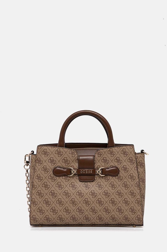 Kabelka Guess NOLANA nášivka hnedá HWSG95.00060