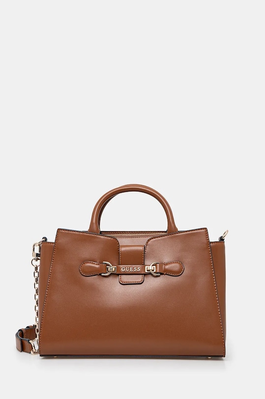 Kabelka Guess NOLANA hladký hnědá HWVG95.00060